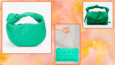 green bottega bag dupe